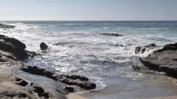 Wybrzeże Pacyfiku Kalifornii Przy Dobrej Pogodzie — Wideo stockowe