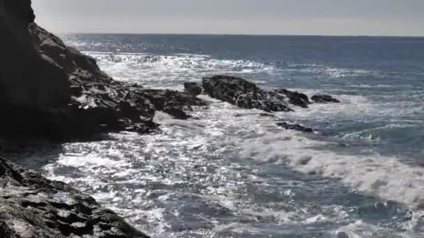 天気の良いカリフォルニアの太平洋岸 — ストック動画