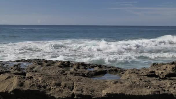 Pazifikküste Kaliforniens Bei Gutem Wetter — Stockvideo