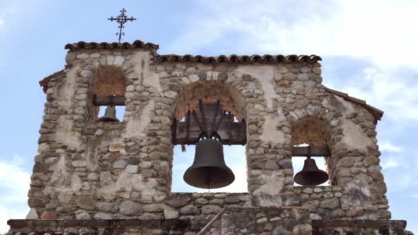 Сан Мигель Одна Старых Испанских Католических Миссий Калифорнии — стоковое видео