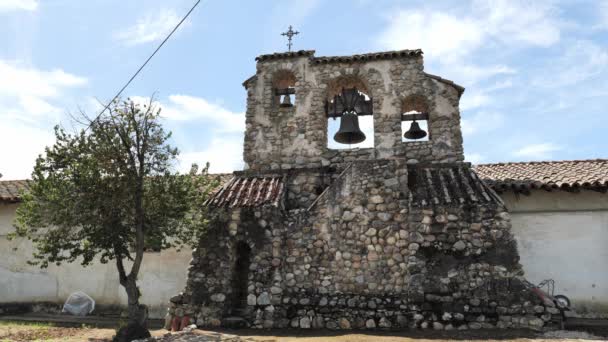 Сан Мигель Одна Старых Испанских Католических Миссий Калифорнии — стоковое видео