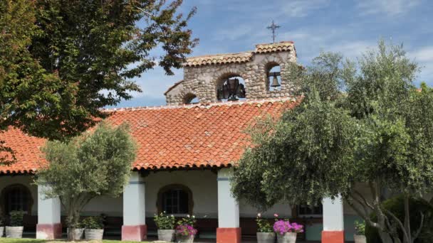 San Miguel Een Van Californië Oude Spaanse Katholieke Missies — Stockvideo