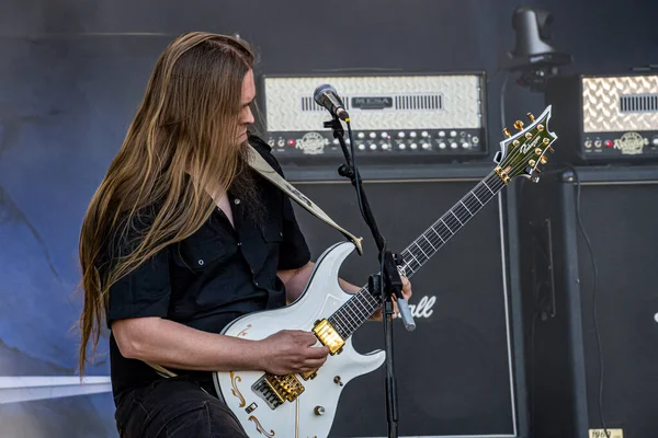 stock image Stratovarius concert at the leyendas del rock 2022 festival in the town of villena, spain.