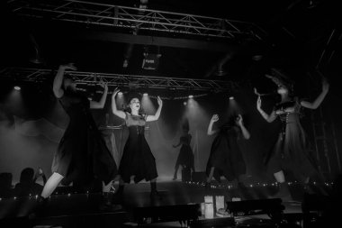 Concert by the rock music group Megara, presenting their new album trick or treat set on Halloween, at the Revi Live venue in Madrid.