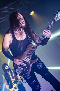 Concert by the rock music group Megara, presenting their new album trick or treat set on Halloween, at the Revi Live venue in Madrid.