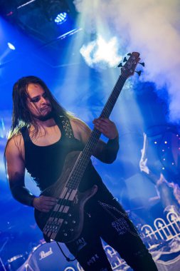 Concert by the rock music group Megara, presenting their new album trick or treat set on Halloween, at the Revi Live venue in Madrid.