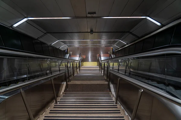 Maart 2023 Madrid Spanje Trap Naar Lijn Van Metro Van — Stockfoto