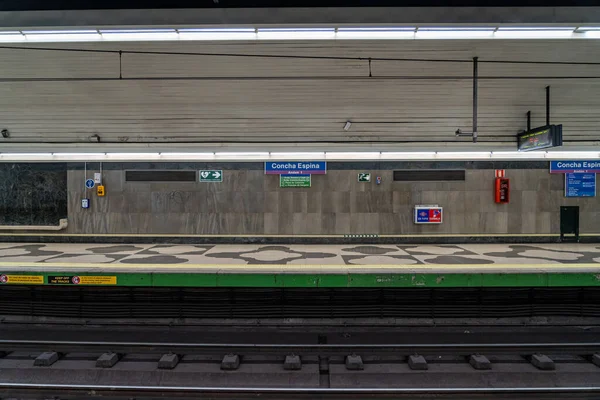 Marzo 2023 Madrid España Estación Concha Espina Línea Del Metro — Foto de Stock