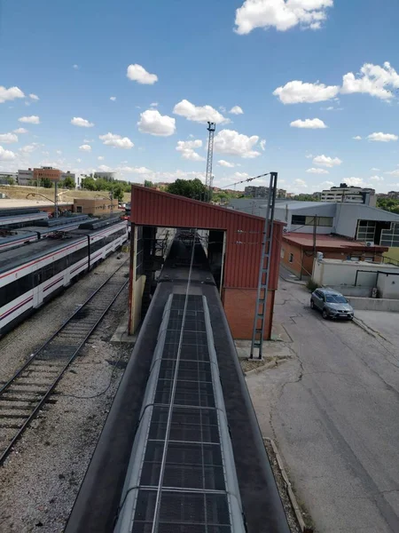 Mostoles Hiszpania Maja 2023 Mstoles Soto Stacja Kolejowa Tory Pociągi — Zdjęcie stockowe