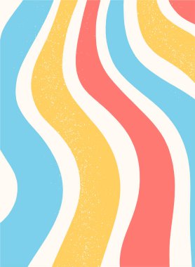 Kartlar, posterler, sosyal medya şablonları gibi dalgalı çizgileri olan harika soyut duvar kağıdı, baskı, arka plan. EPS 10