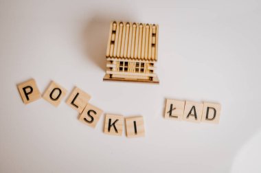 Sözcük cilası ahşap arkaplan, üst görünüm