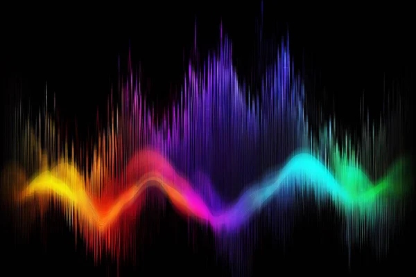 illustration of sound wave background