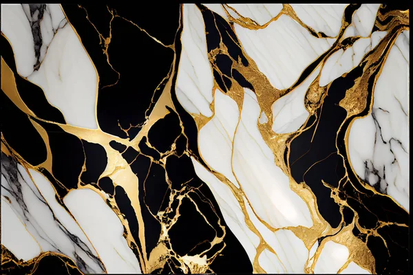 Black and gold marble texture, Marbled Distorted Textured Background