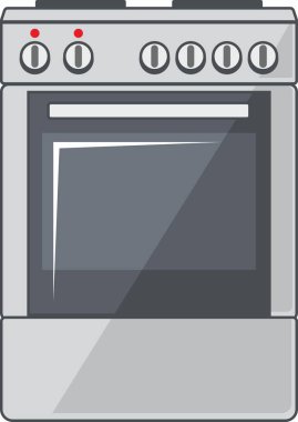 Gaz Fırını Simgesi düz stil.