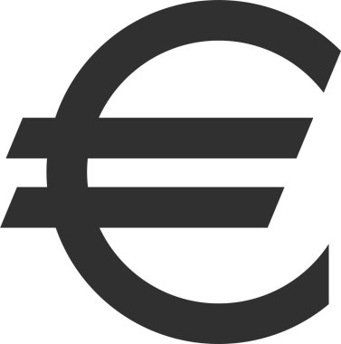 Düz Biçimli Euro İmza Simgesi.