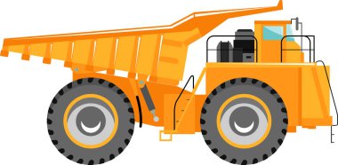 Kamyon Simgesini Düz Biçimli Dök.