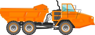 Kamyon Simgesini Düz Biçimli Dök.