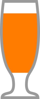 Bira cam ikonu. Vektör İllüstrasyonu