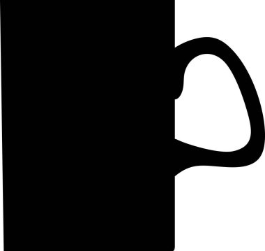 Çay Kadehi Simgesi Silueti.