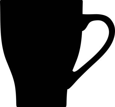 Çay Kadehi Simgesi Silueti.