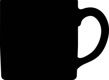 Çay Kadehi Simgesi Silueti.