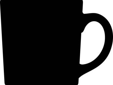 Çay Kadehi Simgesi Silueti.