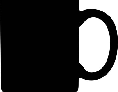 Çay Kadehi Simgesi Silueti.