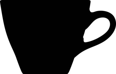 Çay Kadehi Simgesi Silueti.