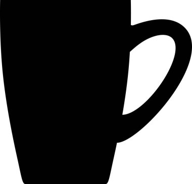 Çay Kadehi Simgesi Silueti.