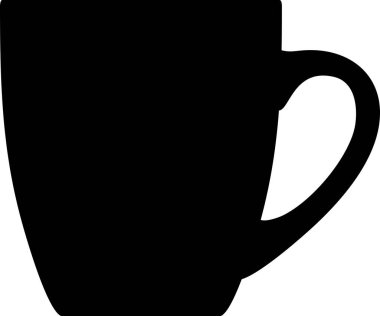 Çay Kadehi Simgesi Silueti.