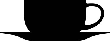 Çay Kadehi Simgesi Silueti.