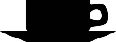 Çay Kadehi Simgesi Silueti.