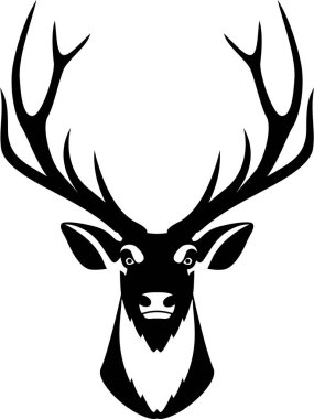 Geyik Başı Düz Biçimli Simge.