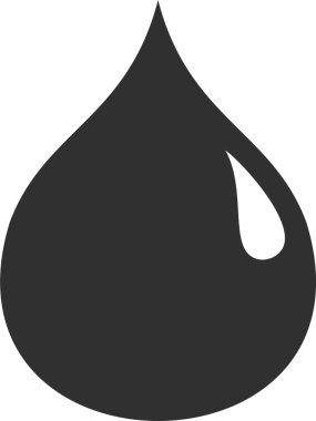 Düz Yağ Düşürme İşareti Simgesi Biçimi.