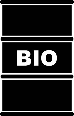 Biyolojik Madde Simgesi olan Metal Varil.