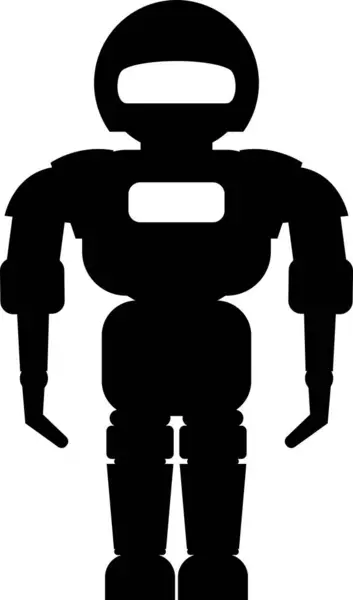 Illustration Robotikonen Platt Stil Leksak För Barn Stockillustration