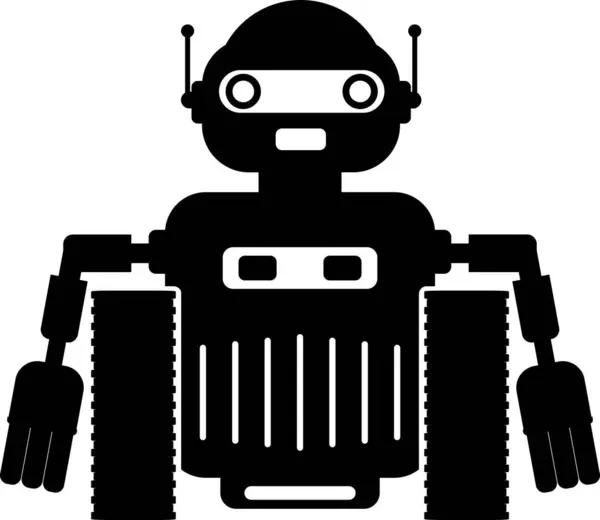 Ilustración Robot Icon Estilo Plano Juguete Para Niños Gráficos vectoriales