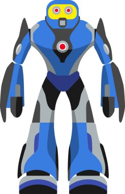 Düz Biçimli Robot Simgesi.