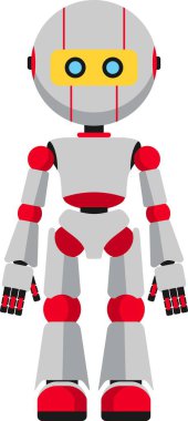 Düz Biçimli Robot Simgesi.