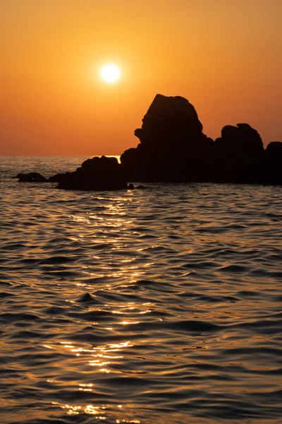 Тропический Красочный Пейзаж Восхода Солнца Природный Пейзаж Тропическое Побережье Острова — стоковое фото