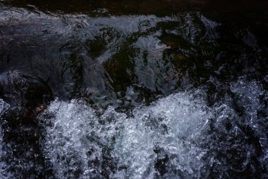Soyut sualtı duvar kağıdı. Su dalgalı leylak su yüzeyi, su dokusu arka plan, üst manzara..