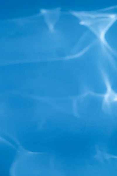 Underwater Effect Blue Image Mockup Light Shadow Overlay Background Caustic — Stockfoto