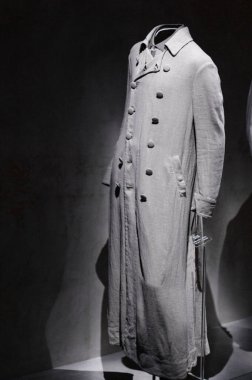 İtalya, Milan - 01 Aralık 2019: Armani Silos, Armani tarzına adanmış Milan 'daki moda sanat alanı. Giorgio Armani tarafından tasarlanan kalıcı sergi alanı