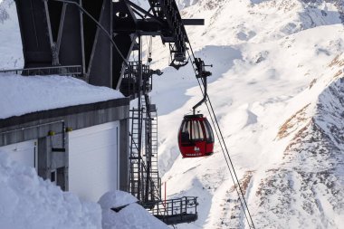 Passo Tonale, İtalya - 28.01.2023: 