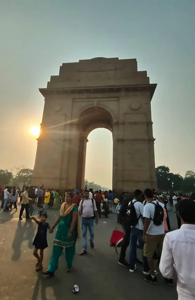 Индия Дели Октября 2022 India India Gate War Memorial Located — стоковое фото
