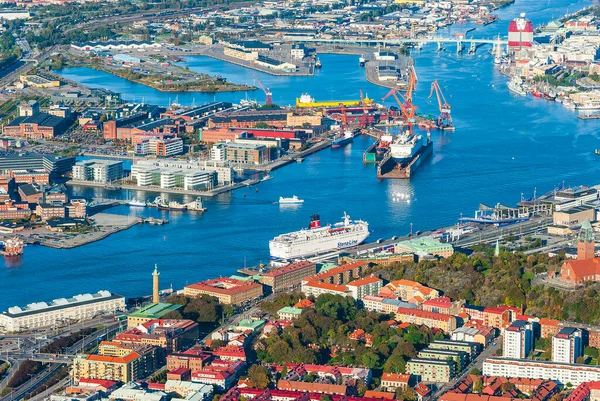 Aerial View Gothenburg City — Fotografia de Stock