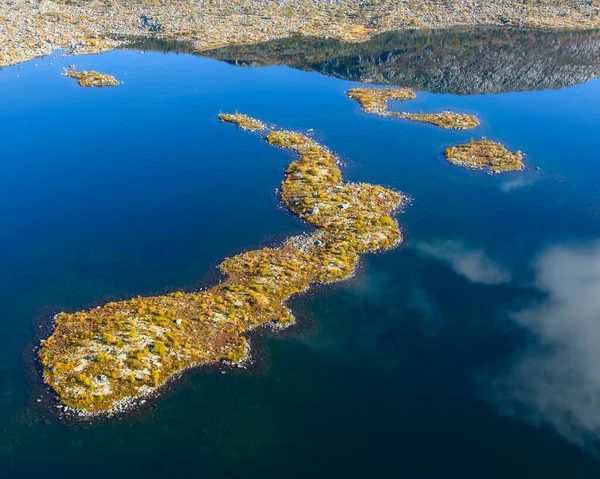 Pemandangan Udara Stor Vandsjon Dalarna Swedia — Stok Foto