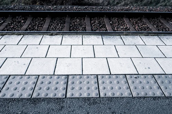 Railway Station Track Platform — Stock Photo, Image
