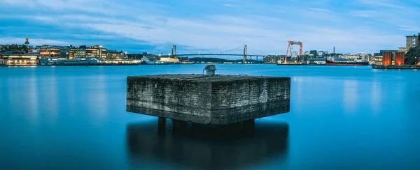 Panorama Portu Göteborgu Szwecja — Zdjęcie stockowe