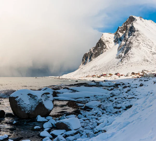 Vista Panoramica Del Paesaggio Montano Norvegese — Foto Stock